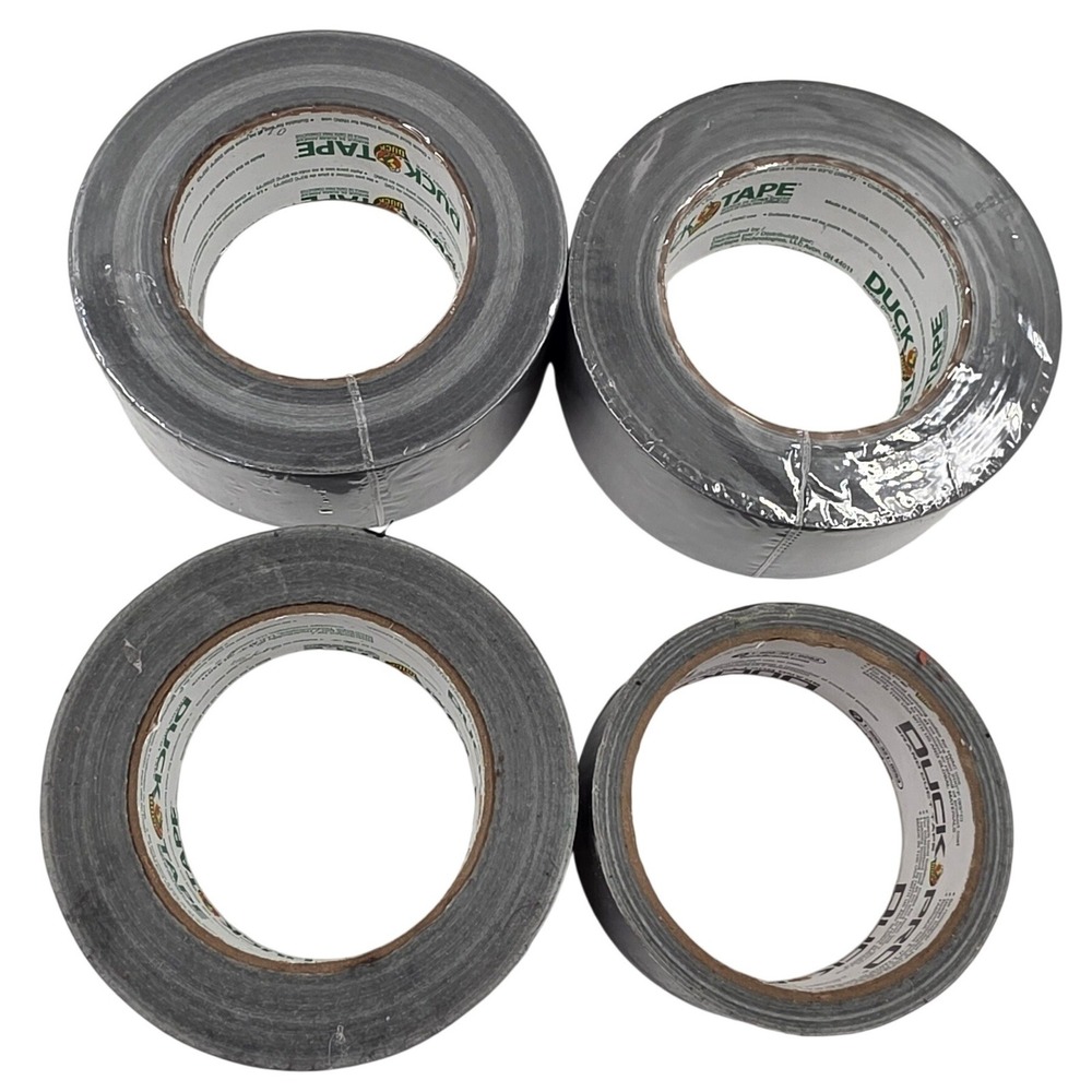 Duck Brand Duct Tape Lot of 4 Silver Gray Heavy Duty HVAC Multi-Purpose T2